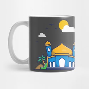 Mosque With Camel Cartoon (2) Mug